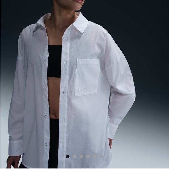 Nike Tops - NWT Nike oversize loose fit button down top - size small